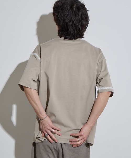 SLICK/スリック】Blanket Stitch T-shirt / ブランケットステッチT