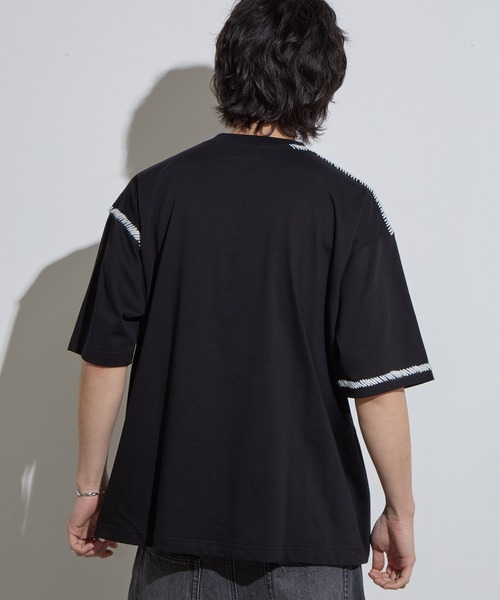 SLICK/スリック】Blanket Stitch T-shirt / ブランケットステッチT