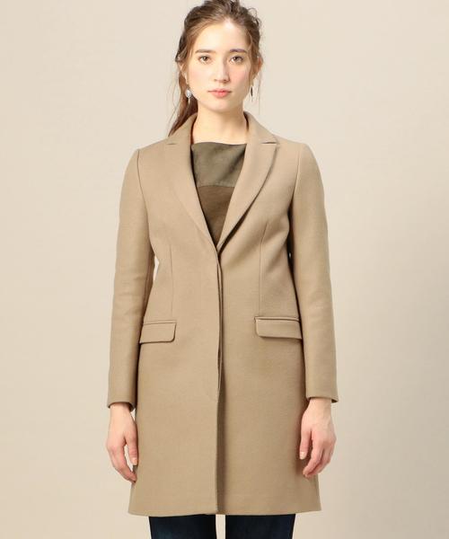 BEAUTY&YOUTH アローズBY ダブルメルトンチェスターコート2 美品 BEAUTY&YOUTH UNITED ARROWS（ビューティーアンドユースユナイテッド