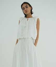 CLANE（クラネ）の「CLANE ROUND HEM GATHER TOPS（シャツ/ブラウス