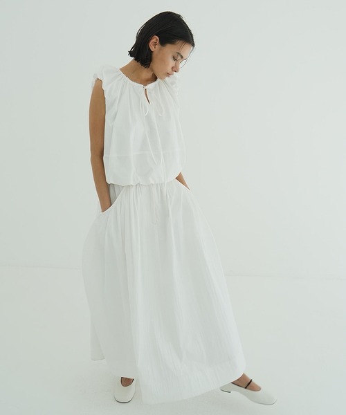W FACE SLEEVELESS RIBBON TOPS（シャツ/ブラウス）｜CLANE