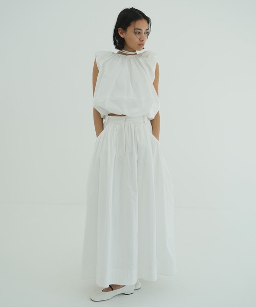 W FACE SLEEVELESS RIBBON TOPS（シャツ/ブラウス）｜CLANE