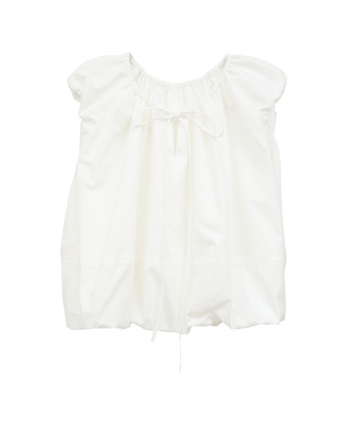 クラネ CLANE W FACE SLEEVELESS 試着のみ、新品、美品 CLANE] クラネ W FACE SLEEVELESS RIBBON TOPS(BLACK)