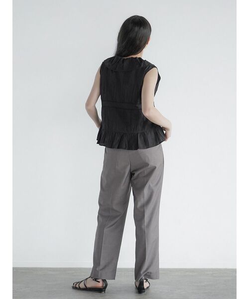 ブラウス シャツ Front ribbon frilled gilet レディース FIKA. ブラウス シャツ Front ribbon frilled gilet レディース