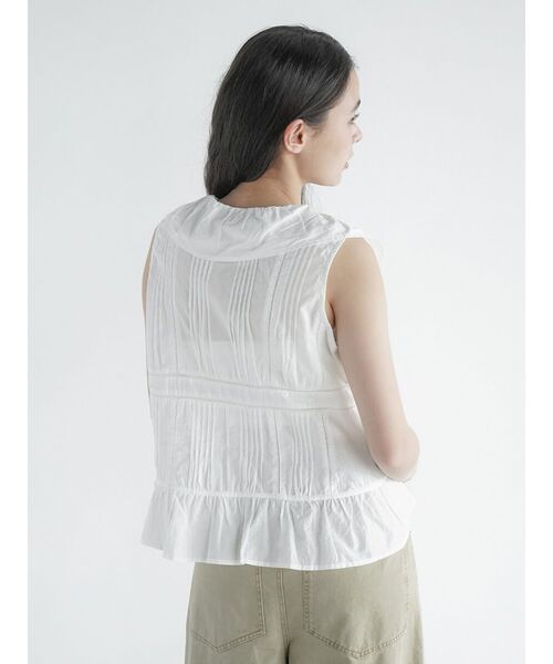 ブラウス シャツ Front ribbon frilled gilet レディース FIKA. ブラウス シャツ Front ribbon frilled gilet レディース