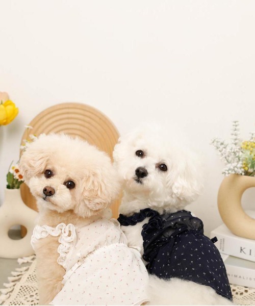 Ai様☆モルモット服 小花柄ワンピース２点&ヘタリボンヘアバンド２点 モルモット服 野苺柄 ワンピース ピンク | モルモット服専門