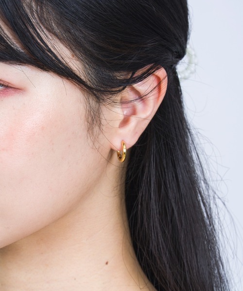 トムウッド ゴールド ピアス クラシック フープ シック スモール　片耳 TOMWOOD - Classic Hoop Small Gold / ピアス / 925スターリング