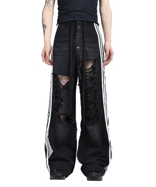 YORI SPORT（ヨリスポーツ）の「5STRIPE DENIM（デニムパンツ・メンズ・ブラック・28inch/30inch）」の2枚目の写真