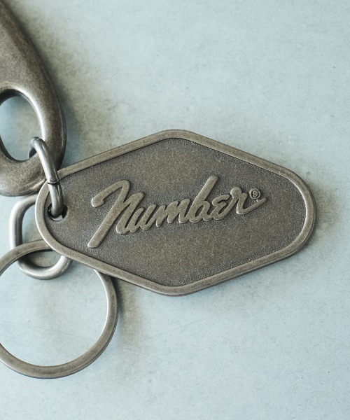 新品　ナンバーナイン　キーホルダー　number nine 完売品 セール】Number⑨ LOGO PLATE KEY HOLDER / ナンバーナイン ロゴ