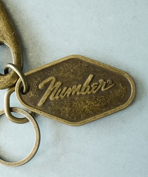 セール】Number⑨ LOGO PLATE KEY HOLDER / ナンバーナイン ロゴ