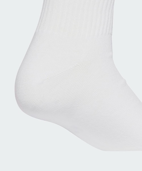 adidas（アディダス）の「スリーストライプス ハイ クルーソックス 3足組 / 3S HIGH CR S 3P / アディダスオリジナルス adidas Originals（ソックス/靴下・メンズ・ホワイト/ホワイト系その他/ブラック・kids-XXL/LARGE/MEDIUM/SMALL/X-LARGE）」の6枚目の写真
