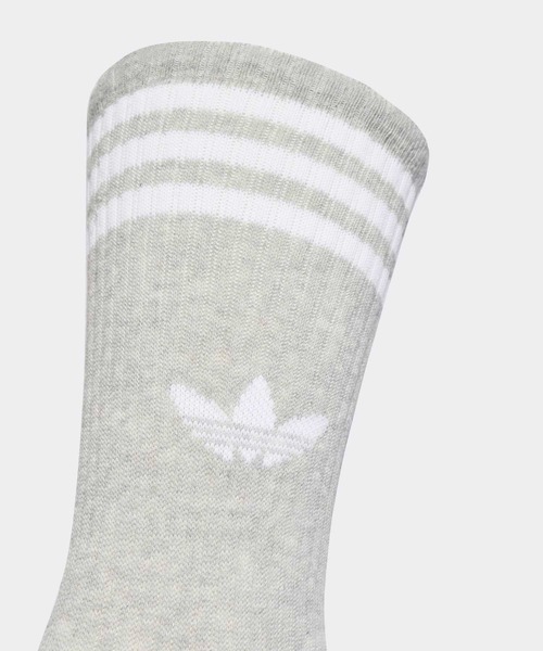 adidas（アディダス）の「スリーストライプス ハイ クルーソックス 3足組 / 3S HIGH CR S 3P / アディダスオリジナルス adidas Originals（ソックス/靴下・メンズ・ホワイト/ホワイト系その他/ブラック・kids-XXL/LARGE/MEDIUM/SMALL/X-LARGE）」の14枚目の写真