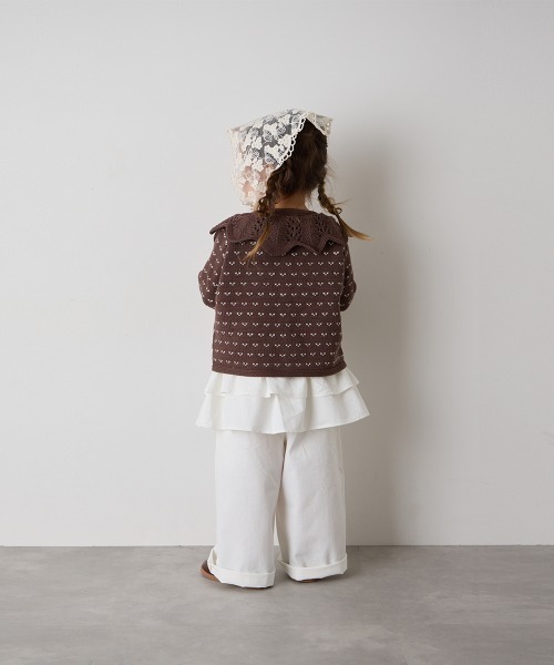 riziere（リジェール）の「ティアードフリルパンツ（その他パンツ・キッズ・ホワイト/ライトブルー・90/100/110/120/130/140/150）」の20枚目の写真