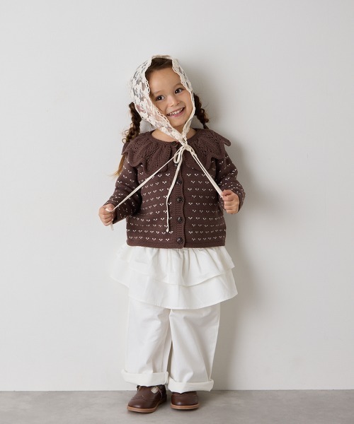 riziere（リジェール）の「ティアードフリルパンツ（その他パンツ・キッズ・ホワイト/ライトブルー・90/100/110/120/130/140/150）」の16枚目の写真