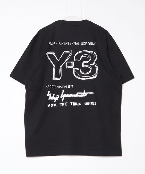 Y-3（ワイスリー）の「Y-3 SHORT SLEEVE TEE（Tシャツ/カットソー・メンズ・ブラック・X-SMALL/SMALL/MEDIUM/LARGE/X-LARGE/XX-LARGE）」の7枚目の写真