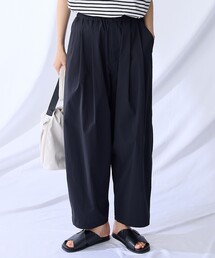 【ウエストゴム】撥水バレルパンツ