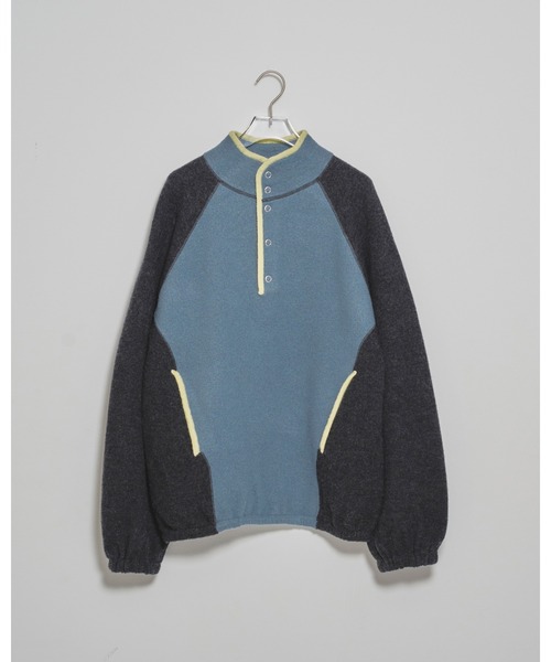 TODAYFUL（トゥデイフル）の「TODAYFUL Wool 100 Piping Pullover（その他アウター・レディース・ダークグレー/ネイビー/ブラウン・FREE）」の4枚目の写真