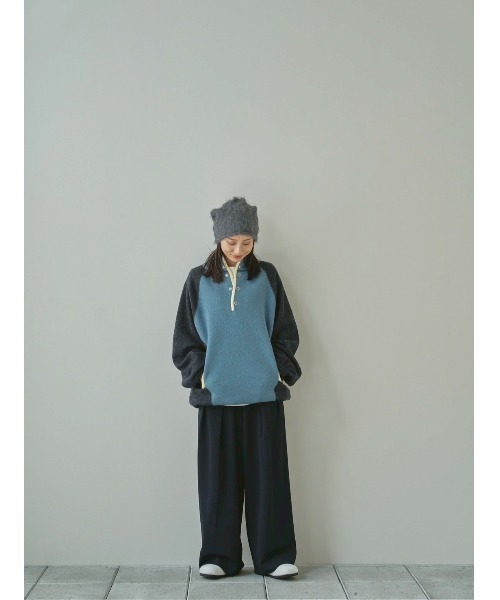 TODAYFUL（トゥデイフル）の「TODAYFUL Wool 100 Piping Pullover（その他アウター・レディース・ダークグレー/ネイビー/ブラウン・FREE）」の9枚目の写真