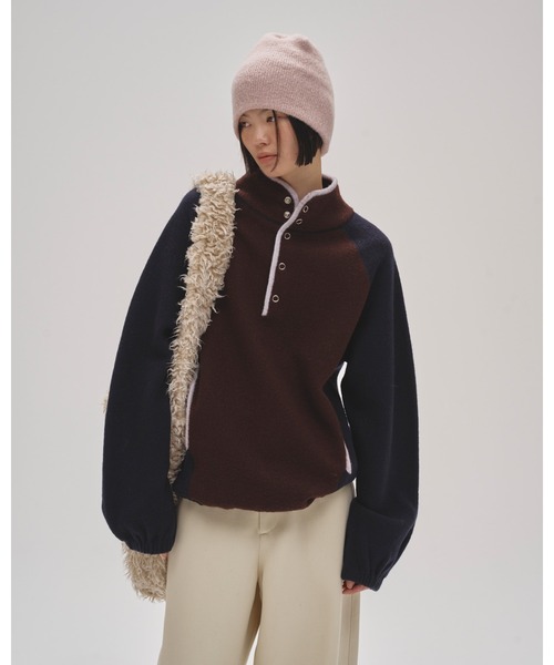 TODAYFUL（トゥデイフル）の「TODAYFUL Wool 100 Piping Pullover（その他アウター・レディース・ダークグレー/ネイビー/ブラウン・FREE）」の11枚目の写真