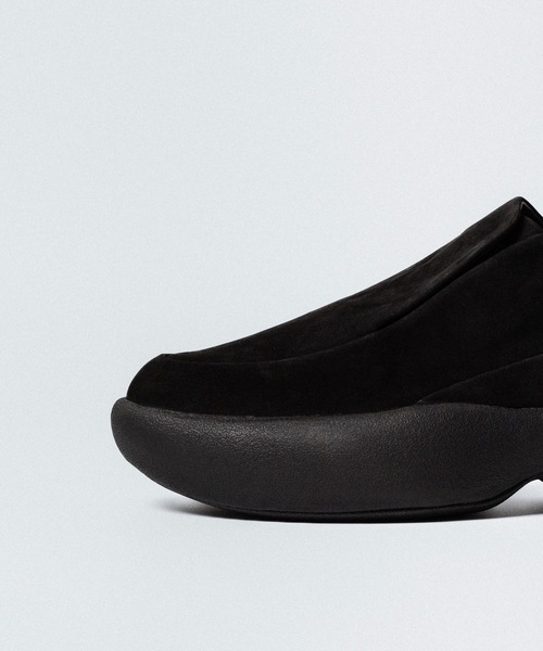 カウレザーヌバック オーバルソール トレイナー / COW LEATHER NUBUCK