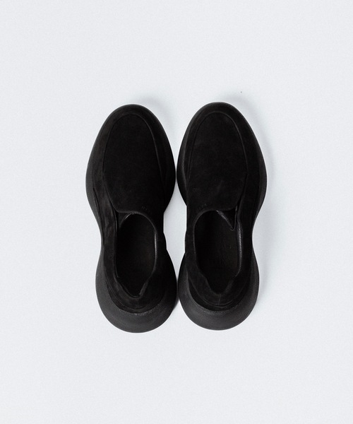 セール】カウレザーヌバック オーバルソール トレイナー / COW LEATHER