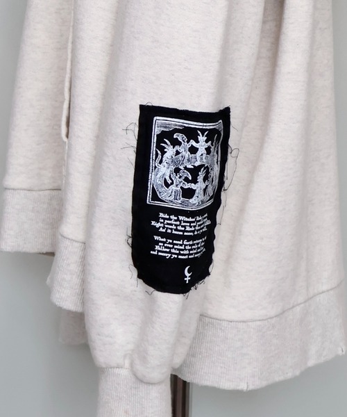 rurumu:/ルルムウ/collage printed layered hoodie