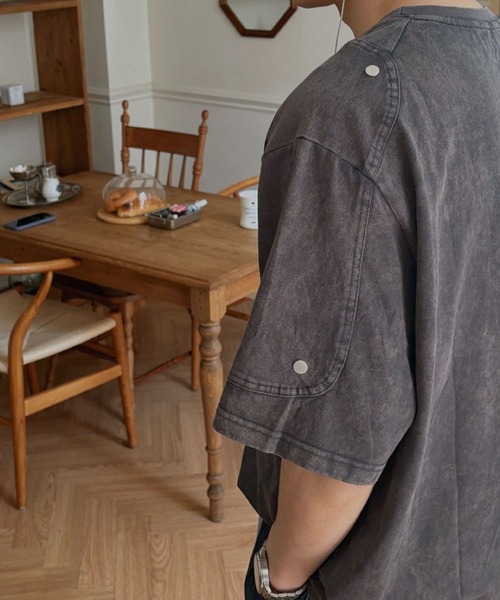 ASCLO（エジュクロ）の「ASCLO／ウォッシュリベットT（Tシャツ/カットソー・メンズ・チャコール/ブラック・FREE）」の22枚目の写真