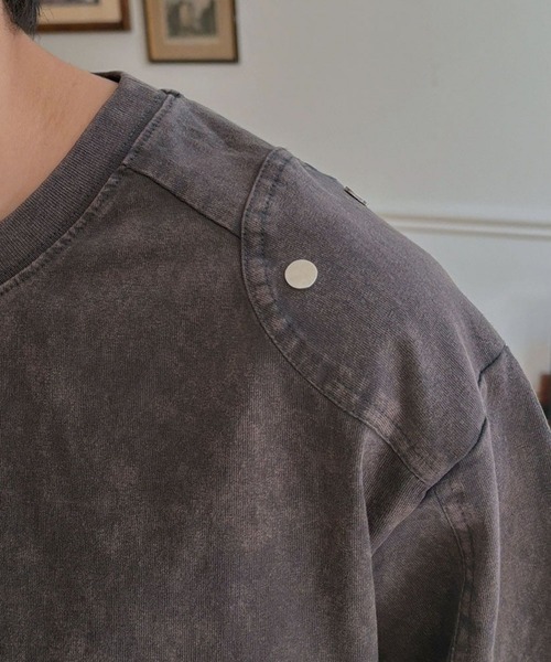 ASCLO（エジュクロ）の「ASCLO／ウォッシュリベットT（Tシャツ/カットソー・メンズ・チャコール/ブラック・FREE）」の20枚目の写真