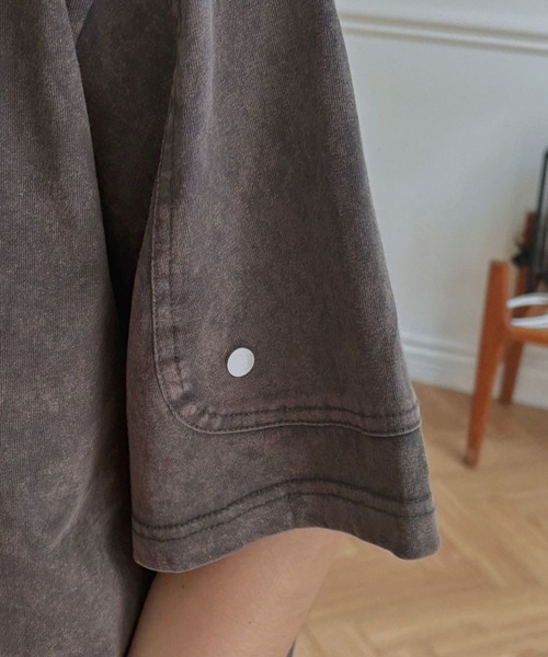 ASCLO（エジュクロ）の「ASCLO／ウォッシュリベットT（Tシャツ/カットソー・メンズ・チャコール/ブラック・FREE）」の18枚目の写真