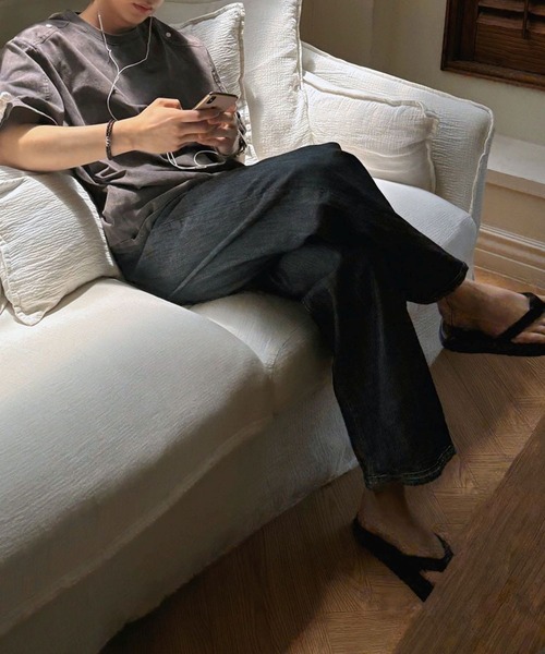 ASCLO（エジュクロ）の「ASCLO／ウォッシュリベットT（Tシャツ/カットソー・メンズ・チャコール/ブラック・FREE）」の17枚目の写真