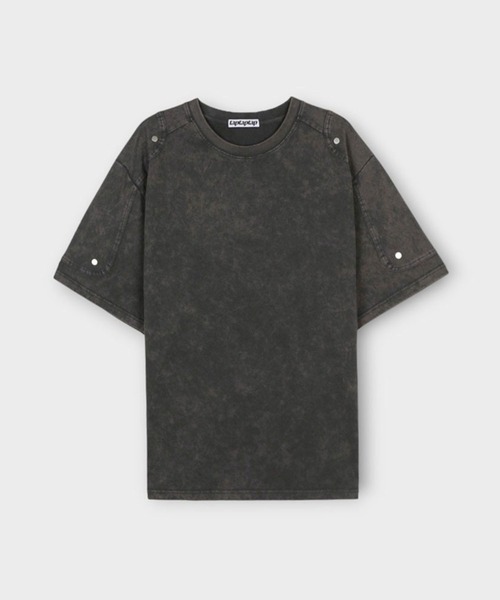 ASCLO（エジュクロ）の「ASCLO／ウォッシュリベットT（Tシャツ/カットソー・メンズ・チャコール/ブラック・FREE）」の10枚目の写真