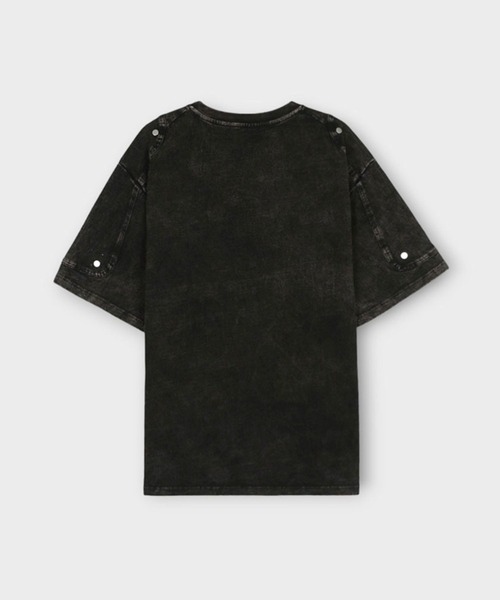 ASCLO（エジュクロ）の「ASCLO／ウォッシュリベットT（Tシャツ/カットソー・メンズ・チャコール/ブラック・FREE）」の8枚目の写真