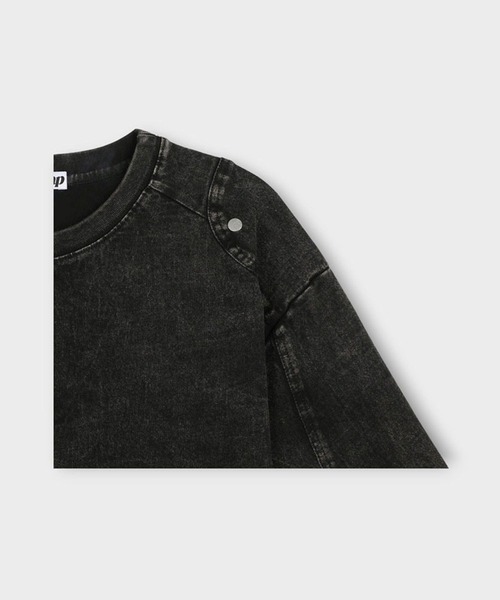 ASCLO（エジュクロ）の「ASCLO／ウォッシュリベットT（Tシャツ/カットソー・メンズ・チャコール/ブラック・FREE）」の6枚目の写真