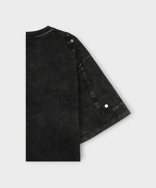 ASCLO（エジュクロ）の「ASCLO／ウォッシュリベットT（Tシャツ/カットソー・メンズ・チャコール/ブラック・FREE）」の5枚目の写真