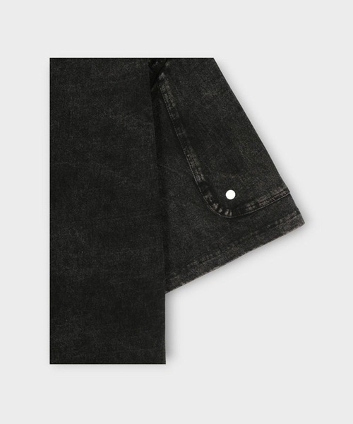 ASCLO（エジュクロ）の「ASCLO／ウォッシュリベットT（Tシャツ/カットソー・メンズ・チャコール/ブラック・FREE）」の4枚目の写真