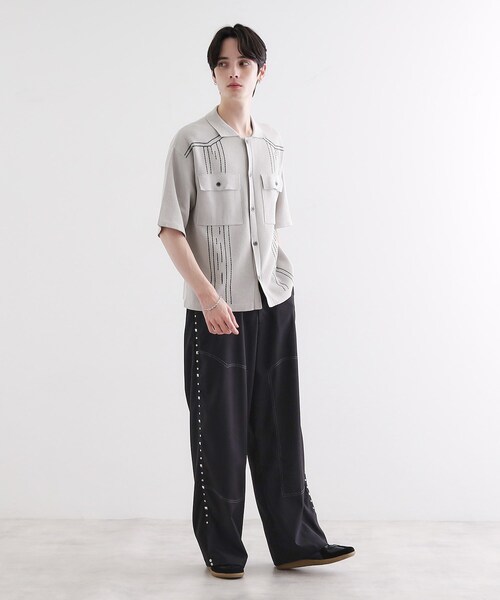 tk.TAKEO KIKUCHI(ティーケータケオキクチ)の「ウェスタンポロカーディガン(カーディガン/ボレロ・メンズ・ブラック/ブラウン系その他/ライトグレー・01/02/03)」の15枚目の写真