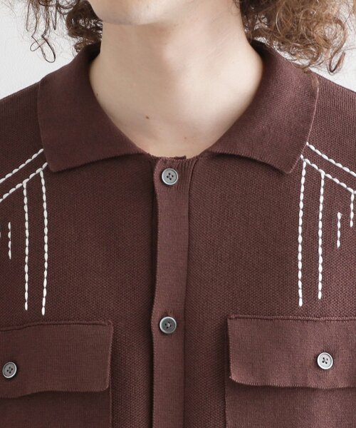 tk.TAKEO KIKUCHI(ティーケータケオキクチ)の「ウェスタンポロカーディガン(カーディガン/ボレロ・メンズ・ブラック/ブラウン系その他/ライトグレー・01/02/03)」の20枚目の写真