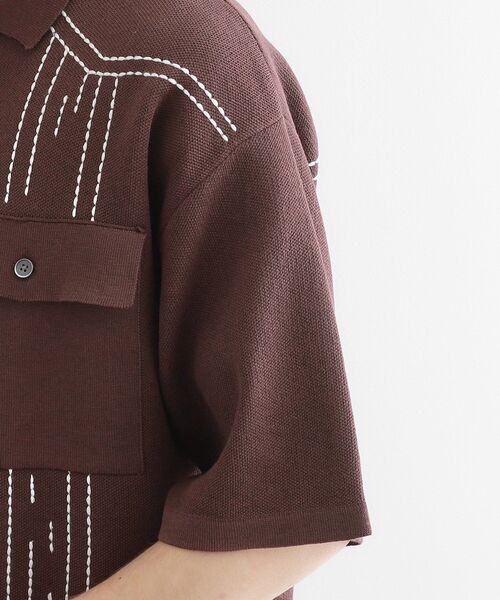 tk.TAKEO KIKUCHI(ティーケータケオキクチ)の「ウェスタンポロカーディガン(カーディガン/ボレロ・メンズ・ブラック/ブラウン系その他/ライトグレー・01/02/03)」の22枚目の写真