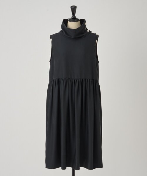 LIVETART（リヴェタート）の「ワイドハイネックミニワンピース（シャツ/ブラウス・レディース・ベージュ/ブラック・FREE）」の12枚目の写真