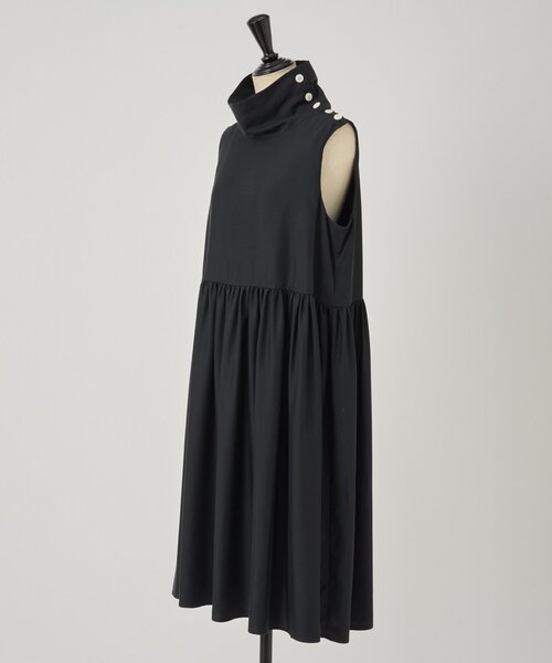 LIVETART（リヴェタート）の「ワイドハイネックミニワンピース（シャツ/ブラウス・レディース・ベージュ/ブラック・FREE）」の13枚目の写真