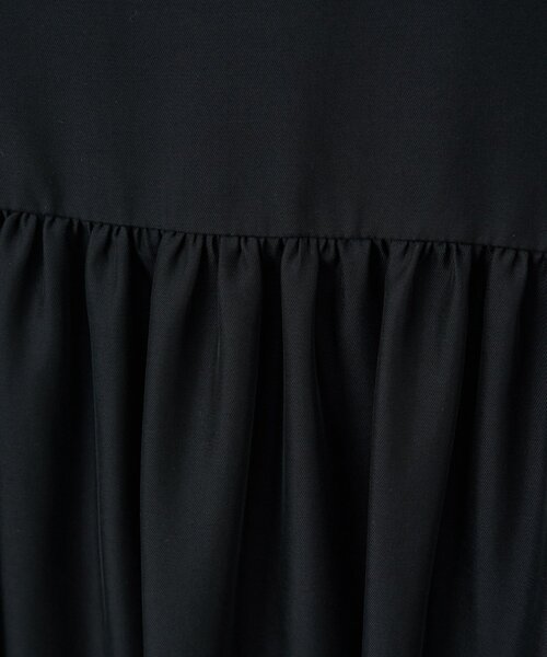 LIVETART（リヴェタート）の「ワイドハイネックミニワンピース（シャツ/ブラウス・レディース・ベージュ/ブラック・FREE）」の15枚目の写真