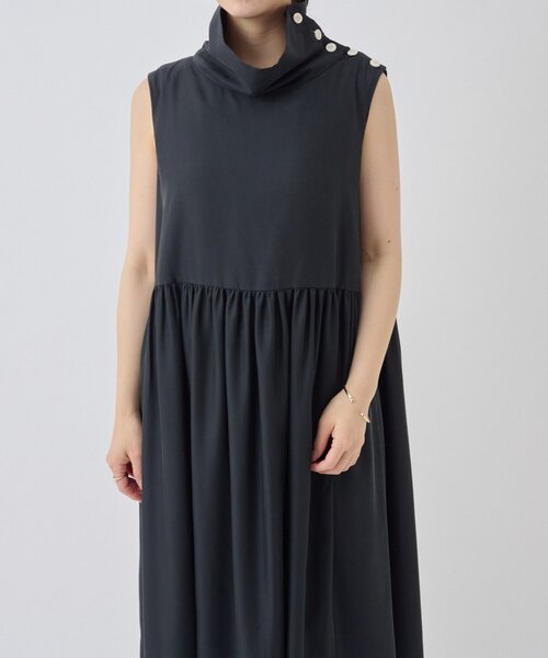 LIVETART（リヴェタート）の「ワイドハイネックミニワンピース（シャツ/ブラウス・レディース・ベージュ/ブラック・FREE）」の21枚目の写真