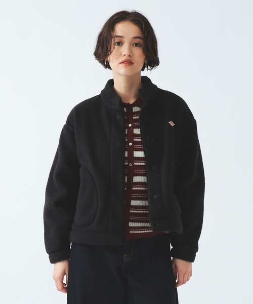 DANTON（ダントン）の「DANTON / スタンドカラー ジャケット（ブルゾン・レディース・ブラック/ベージュ・MEDIUM）」の22枚目の写真