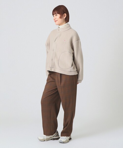 DANTON / DOUBLE FACE BOA STAND COLLAR CARDIGAN（ブルゾン）｜DANTON