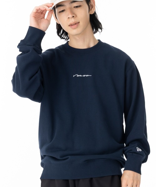 NEW ERA（ニューエラ）の「ニューエラ スウェット 手書き風ロゴ ONSPOTZ別注（スウェット・メンズ・グレー/ネイビー/ブラウン/ストーン/ブラック・S/XXL/XL/L/M）」の5枚目の写真