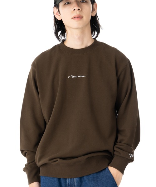 NEW ERA（ニューエラ）の「ニューエラ スウェット 手書き風ロゴ ONSPOTZ別注（スウェット・メンズ・グレー/ネイビー/ブラウン/ストーン/ブラック・S/XXL/XL/L/M）」の4枚目の写真