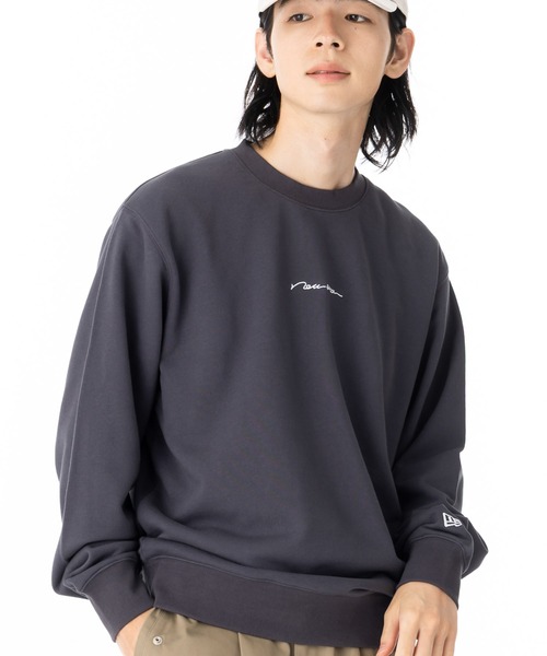 NEW ERA（ニューエラ）の「ニューエラ スウェット 手書き風ロゴ ONSPOTZ別注（スウェット・メンズ・グレー/ネイビー/ブラウン/ストーン/ブラック・S/XXL/XL/L/M）」の3枚目の写真