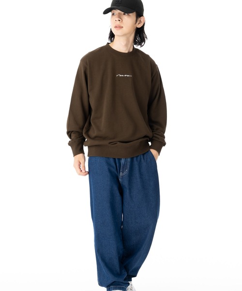 NEW ERA（ニューエラ）の「ニューエラ スウェット 手書き風ロゴ ONSPOTZ別注（スウェット・メンズ・グレー/ネイビー/ブラウン/ストーン/ブラック・S/XXL/XL/L/M）」の14枚目の写真