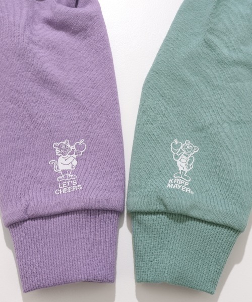 KRIFF MAYER Kid's Collection（クリフメイヤーキッズコレクション）の「【裏微起毛】シフォンタッチなかよしスウェット（スウェット・キッズ・ネイビー/パープル/カラフル/サックスブルー/グレー・120/130/140/150/160/170）」の12枚目の写真