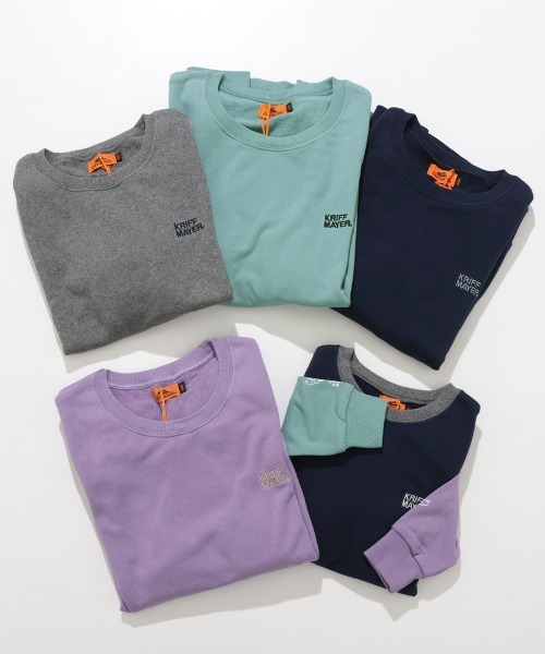 KRIFF MAYER Kid's Collection（クリフメイヤーキッズコレクション）の「【裏微起毛】シフォンタッチなかよしスウェット（スウェット・キッズ・ネイビー/パープル/カラフル/サックスブルー/グレー・120/130/140/150/160/170）」の22枚目の写真